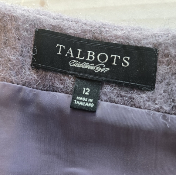 Talbots Lilac Mauve Wool Mohair Blend Straight Pencil Skirt 12 - Picture 5 of 5